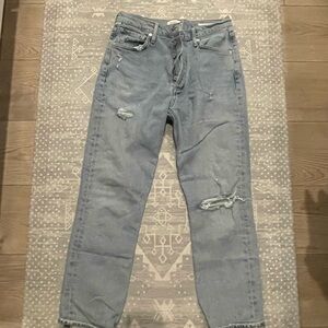 Citizen of Humanity  Light Blue Distressed Jeans